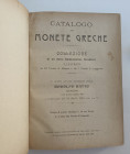 Ratto R. Catalogo di Monete Greche. Collezione W. Froehner. Collezione di un Dotto Numismatico Straniero. Genova 26 Aprile 1909. Half Cloth, pp. 380, ...