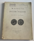 Ratto M. Monete di Zecche Italiane. Monete Estere. Milano 24-25-26 Novembre 1960. Softcover lots 949, 48 b/w plates. With estimated price list. Pencil...