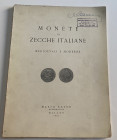 Ratto M. Monete di Zecche Italiane Medioevali e Moderne. Milano 01-02 Marzo 1962. Softcover, pp. 22, lots 474, 28 b/w plates. With estimated price lis...