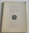 Ratto M. Monete e Medaglie dei Romani Pontefici. Milano 25-26-27 Ottobre 1962. Softcover, pp 52, lots 838, 34 b/w plates. With estimated price list. G...