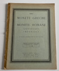 Ratto R. Fixed price list. XXI. Monete Greche. Monete Romane, Consolari, Imperiali. Milano 1939. Softcover, pp. 24, lots 812, 7 b/w plates. Good condi...