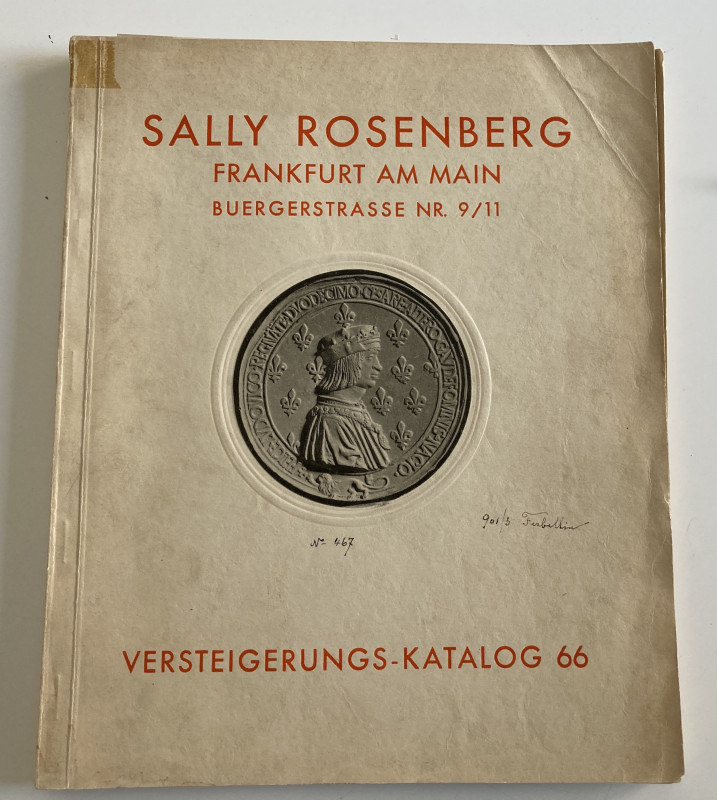 Rosenberg S. Katalog No. 66. Sammlung von Gold-und Silbermunzen und Medaillen. F...