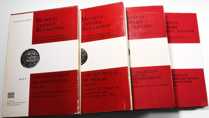 Hahn, Wolfgang, Moneta Imperii Byzantini, Complete set of 4 volumes. Volume 1 - ...