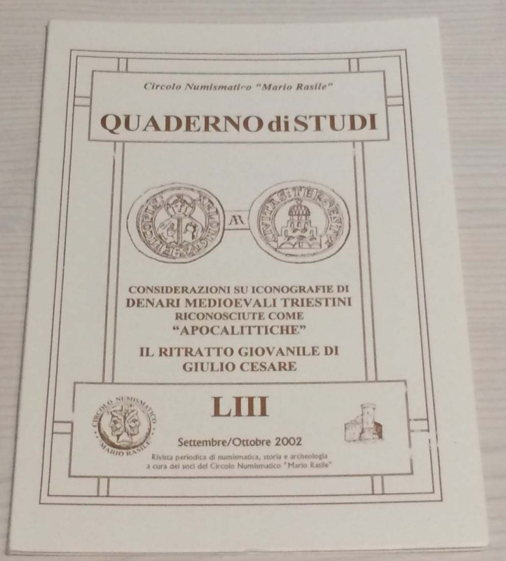 Italiano G. Quaderno di Studi LIII Considerazioni su Iconografie di Denari Medio...