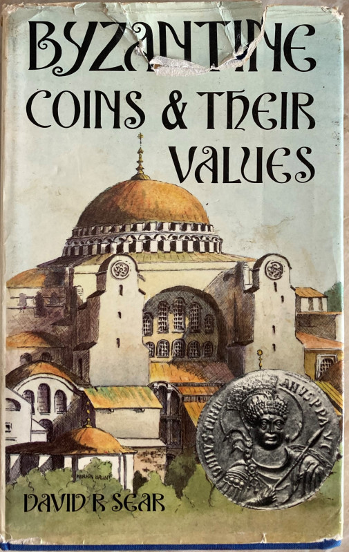 Sear D.R. Byzantine Coins and their values. Seaby 1974. Blue cloth with dust jac...