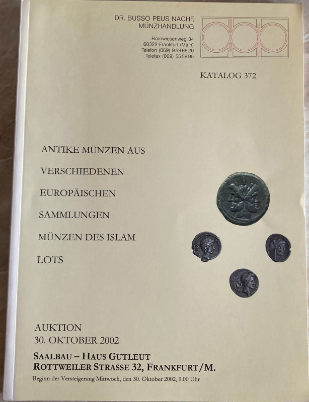 Busso Katalog 372 Antike Munzen Aus, Verschiedenen, Europaischen, Sammlungen, Mu...