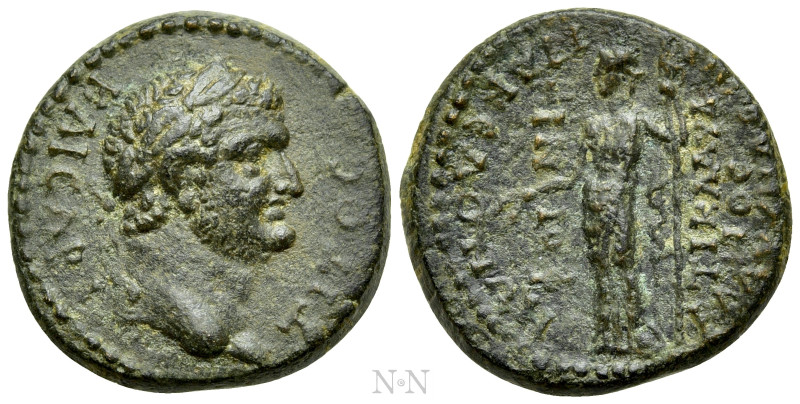 LYDIA. Blaundus. Titus (79-81). Tiberius Claudius Phoenix, magistrate. 

Obv: ...
