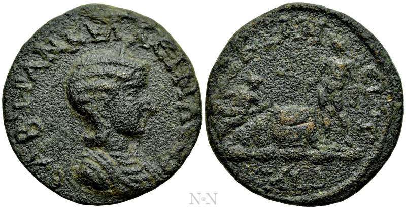 LYCIA. Cyaneae. Tranquillina (Augusta, 241-244). Ae.

Obv: ϹΑΒ ΤΡΑΝΚΥΛΛЄΙΝΑ ϹЄ...