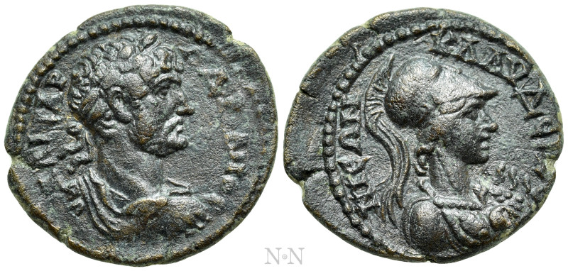 LYCAONIA. Iconium (as Claudiconium). Hadrian (117-138). Ae. 

Obv: ΑΔΡΙΑΝΟС ΚΑ...