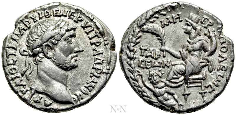 CILICIA. Tarsus. Hadrian (117-138). Tridrachm.

Obv: ΑΥΤ ΚΑΙ ΘΕ ΤΡ ΠΑΡ ΥΙ ΘΕ Ν...