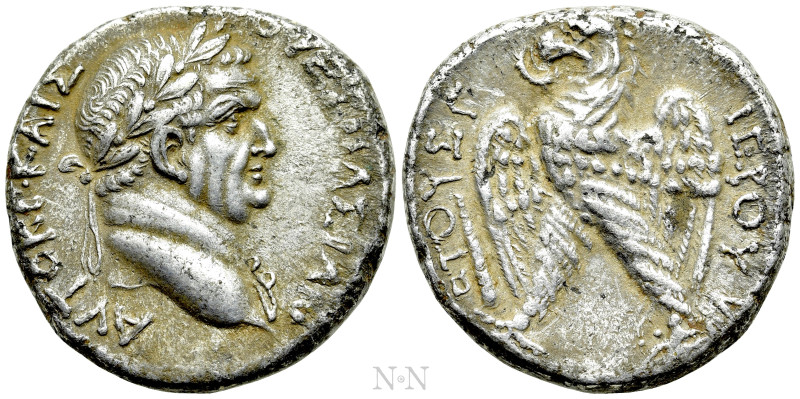 SELEUCIS & PIERIA. Antioch. Vespasian (69-79). Tetradrachm. Dated “Holy Year” 3 ...