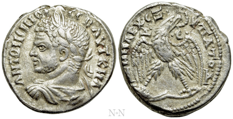 SELEUCIS & PIERIA. Antioch. Caracalla (198-217). Tetradrachm. 

Obv: AVT K M A...