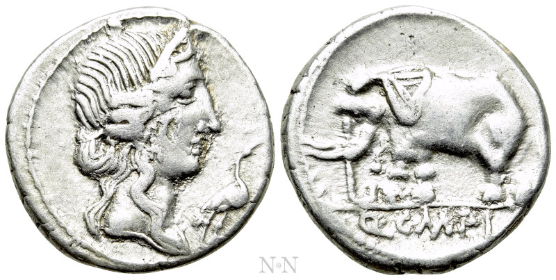 Q. CAECILIUS METELLUS PIUS. Denarius (81 BC). Uncertain mint in northern Italy. ...