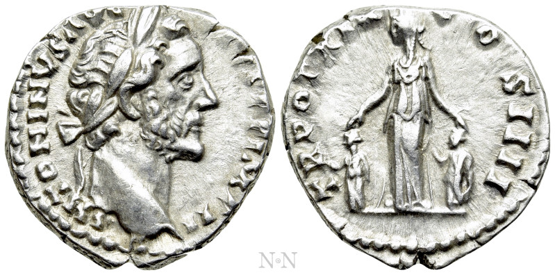 ANTONINUS PIUS (138-161). Denarius. Rome. 

Obv: ANTONINVS AVG PIVS P P IMP II...