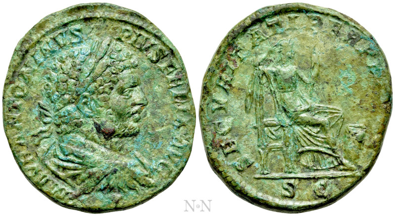 CARACALLA (197-217). Sestertius. Rome. 

Obv: M AVR ANTONINVS PIVS FELIX AVG. ...