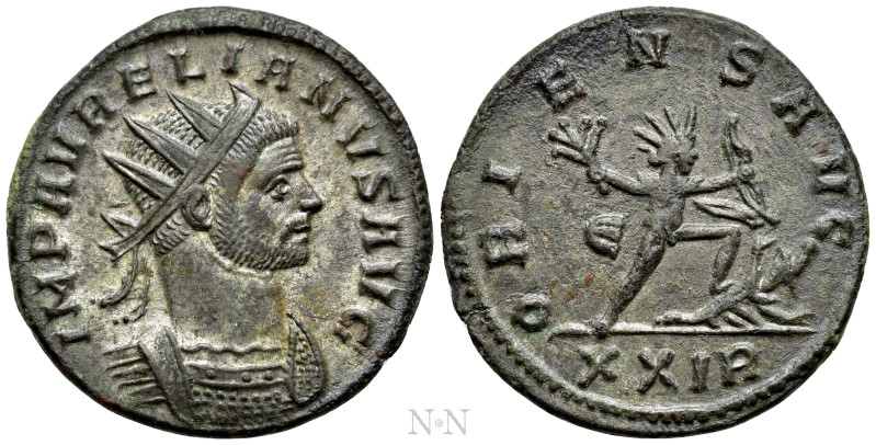 AURELIAN (270-275). Antoninianus. Rome. 

Obv: IMP AVRELIANVS AVG. 
Radiate a...