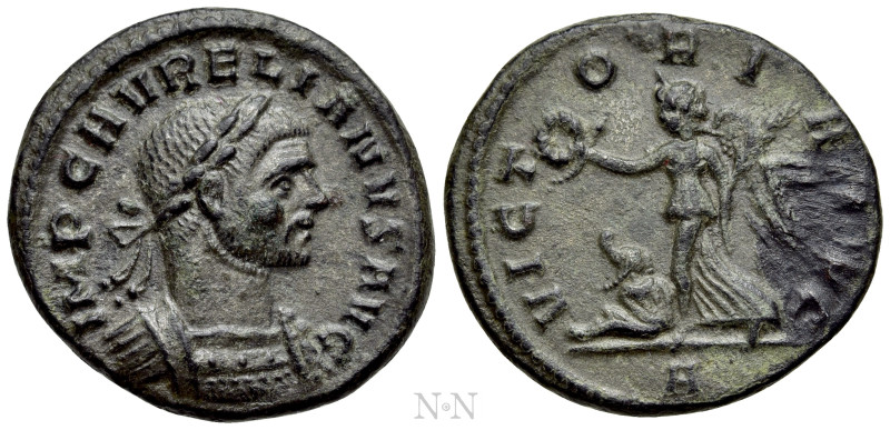 AURELIAN (270-275). Denarius. Rome. 

Obv: IMP C AVRELIANVS AVG. 
Laureate an...