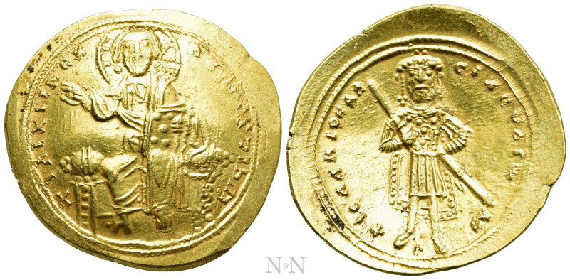 ISAAC I COMNENUS (1057-1059). GOLD Histamenon Nomisma. Constantinople.

Obv: +...