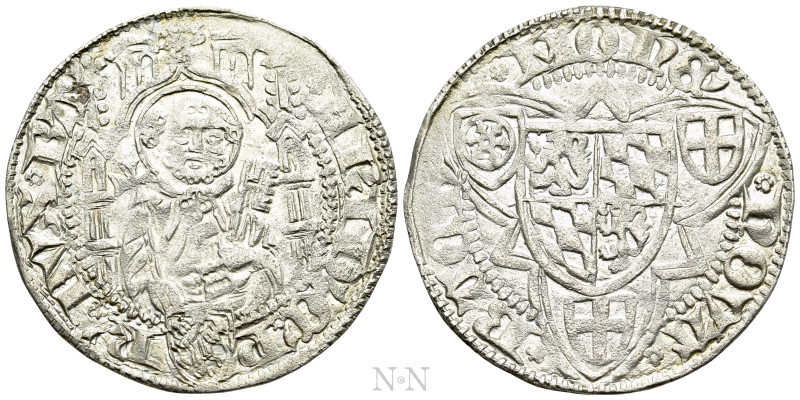 GERMANY. Pfalz-Kurlinie. Friedrich I (1449-1476). Weisspfennig. Bacharach. 

O...