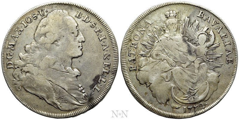 GERMANY. Bavaria. Maximilian III Joseph (1745-1777). Konventionstaler (1772). 
...