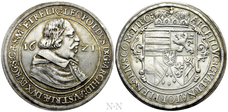 HOLY ROMAN EMPIRE. Leopold V (Archduke, 1619-1632). Taler (1621). Hall. 

Obv:...