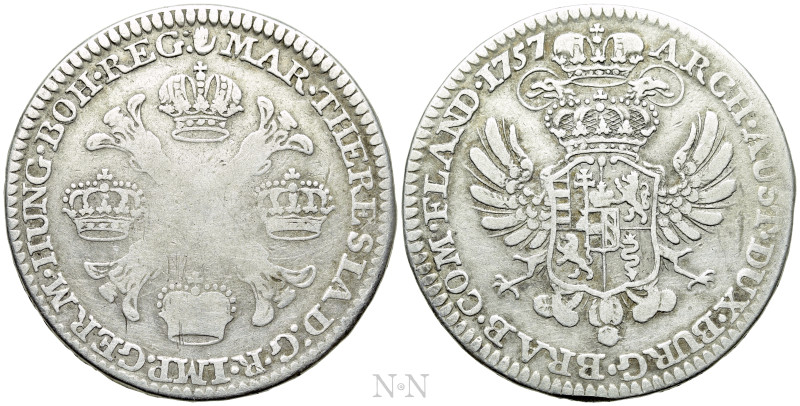 HOLY ROMAN EMPIRE. Maria Theresia (1740-1780). 1/2 Couronne - 1/2 Kronenthaler (...