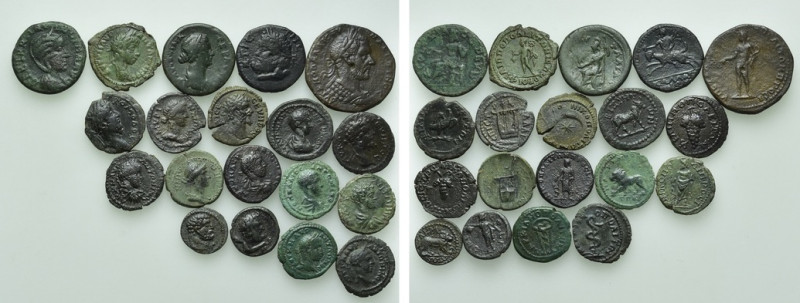 19 Roman Provincial Coins in attracive Quality. 

Obv: .
Rev: .

. 

Cond...