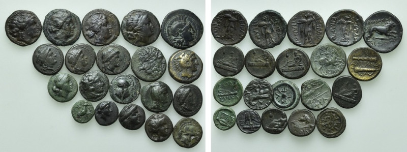 20 Greek Coins. 

Obv: .
Rev: .

. 

Condition: See picture.

Weight: g...