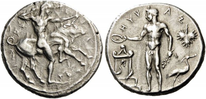 GREEK COINS 
 SICILY 
 Selinos. Circa 455-440 BC. Didrachm (Silver, 22mm, 8.50...