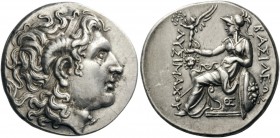 GREEK COINS 
 KINGS of THRACE 
 Lysimachos, 305-281 BC. Tetradrachm (Silver, 27mm, 16.92 g 11), Lysimacheia, c. 297/6-282/1 or shortly thereafter. D...