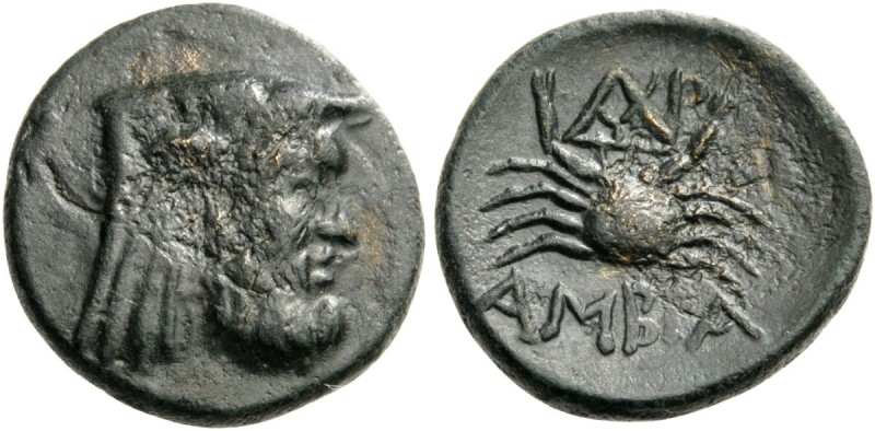 GREEK COINS 
 EPEIROS 
 Ambrakia. Circa 236-168 BC. Dichalkon (Bronze, 18mm, 4...