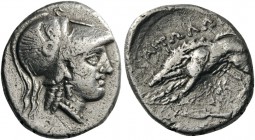 GREEK COINS 
 AITOLIA 
 Aitolian League. Circa 250-225 BC. Drachm (Silver, 18mm, 5.51 g 2). Head of Athena to right, wearing crested Corinthian helm...