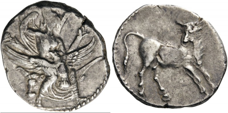 GREEK COINS 
 CRETE 
 Gortyna. Circa 330-270 BC. Stater (Silver, 24mm, 11.42 g...