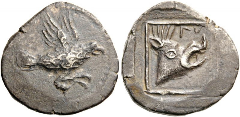 GREEK COINS 
 CRETE 
 Lyttos. Circa 320-270 BC. Stater (Silver, 25mm, 11.31 g ...