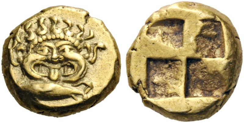 GREEK COINS 
 KINGS of PONTOS 
 Kyzikos. Hekte (Electrum, 10mm, 2.70 g). Facin...