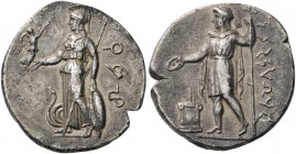 GREEK COINS 
 SOUTHEAST 
 Pamphylia or Cilicia. Uncertain city . Circa 380-340/330. Stater (Silver, 23mm, 10.64 g 11). Three letter Pamphylian inscr...