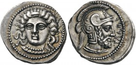 GREEK COINS 
 CILICIA 
 Tarsos. Tarkumuwa (Datames), Satrap of Cilicia and Cappa­docia, 384-361/0 BC. Stater (Silver, 23mm, 10.43 g 10), c. 380. Fem...