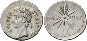 ROMAN AND BYZANTINE COINS 
 Augustus, 27 BC-AD 14. Denarius (Silver, 21mm, 3.84 g 6), Spanish mint (Colonia Caesaraugusta?), 19-18 BC. AVGVSTVS CAESA...