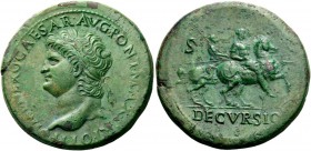 ROMAN AND BYZANTINE COINS 
 Nero, 54-68. Sestertius (Orichalcum, 34mm, 26.83 g 6), Lugdunum, c. 66. IMP NERO CAESAR AVG PONT MAX TR POT P P Laureate ...