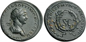 ROMAN AND BYZANTINE COINS 
 Trajan, 98-117. Uncertain (Bronze, 23mm, 4.17 g 6), Rome, but for use in Syria, 20 February - 9 December 116. IMP CAES NE...