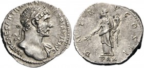 ROMAN AND BYZANTINE COINS 
 Hadrian, 117-138. Denarius (Silver, 17mm, 3.17 g 7), Rome, 118. IMP CAESAR TRAIAN HADRIANVS AVG Laureate bust of Hadrian ...