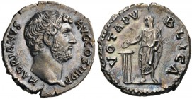 ROMAN AND BYZANTINE COINS 
 Hadrian, 117-138. Denarius (Silver, 17mm, 3.48 g 6), Rome, c. 137. HADRIANVS AVG COS III P P Bare head of Hadrian to righ...