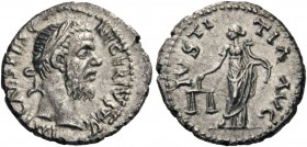 ROMAN AND BYZANTINE COINS 
 Pescennius Niger, 193-194. Denarius (Silver, 17mm, 3.08 g 12), Antioch. IMP CAES PESC - NIGER IVST AVC Laureate head of P...