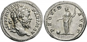 ROMAN AND BYZANTINE COINS 
 Septimius Severus, 193-211. Denarius (Silver, 17mm, 3.38 g 6), Rome, 200-201. SEVERVS AVG PART MAX Laureate head of Septi...