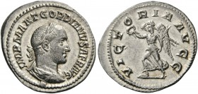 ROMAN AND BYZANTINE COINS 
 Gordian II, 238. Denarius (Silver, 19mm, 2.46 g 6), Rome, March-April 238. IMP M ANT GORDIANVS AFR AVG Laureate, draped, ...