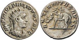 ROMAN AND BYZANTINE COINS 
 Philip II, 247-249. Antoninianus (Silver, 21mm, 4.08 g 6), Antioch, 247-249. IMP M IVL PHILIPPVS AVG Radiate, draped and ...