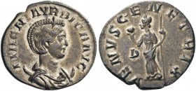 ROMAN AND BYZANTINE COINS 
 Magnia Urbica, Augusta, 283-285. Antoninianus (Billon, 21mm, 3.49 g 6), Lugdunum. MAGNIA VRBICA AVG Diademed and draped b...