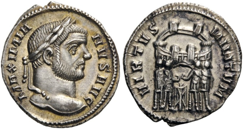 ROMAN AND BYZANTINE COINS 
 Maximianus, first reign, 286-305. Argenteus (Silver...