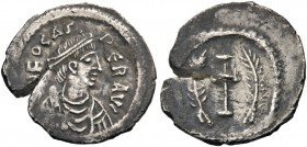 ROMAN AND BYZANTINE COINS 
 Phocas, 602-610. Siliqua (Silver, 17mm, 1.85 g 7), Constantinople, 607-609. dN FOCAS PER AVC Diademed, draped and cuirass...