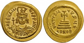 ROMAN AND BYZANTINE COINS 
 Heraclius, 610-641. Solidus (Gold, 21mm, 4.44 g 7), Constantinople, 610-613. dNN hERACLI-US PP AVC Draped and cuirassed f...